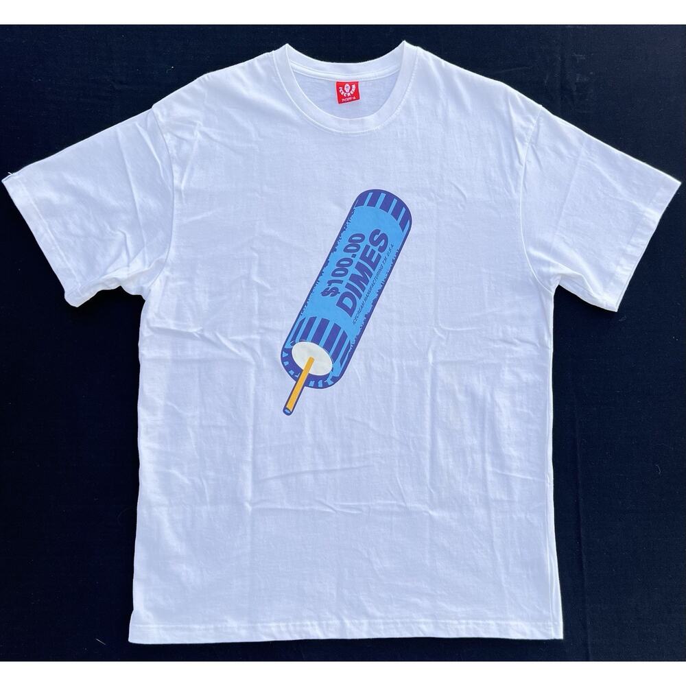 Icecream Hundred Dollar Dimes Graphic White T-shirt Men’s Size Large